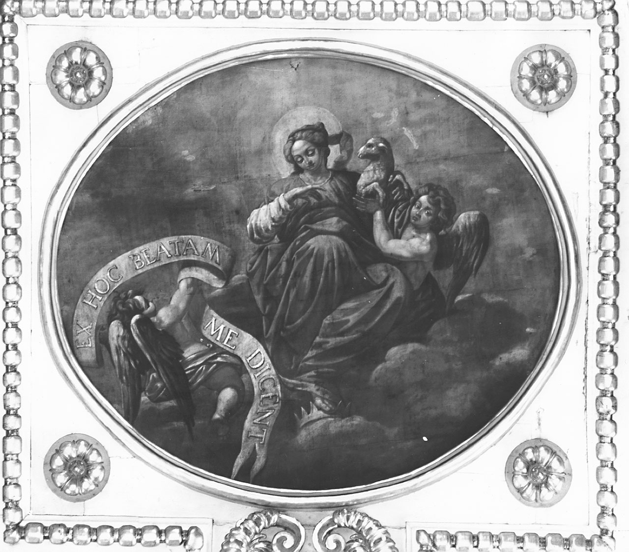 Madonna con angeli (dipinto, ciclo) di Bamberini Anton Domenico (attribuito) (prima metà sec. XVIII)