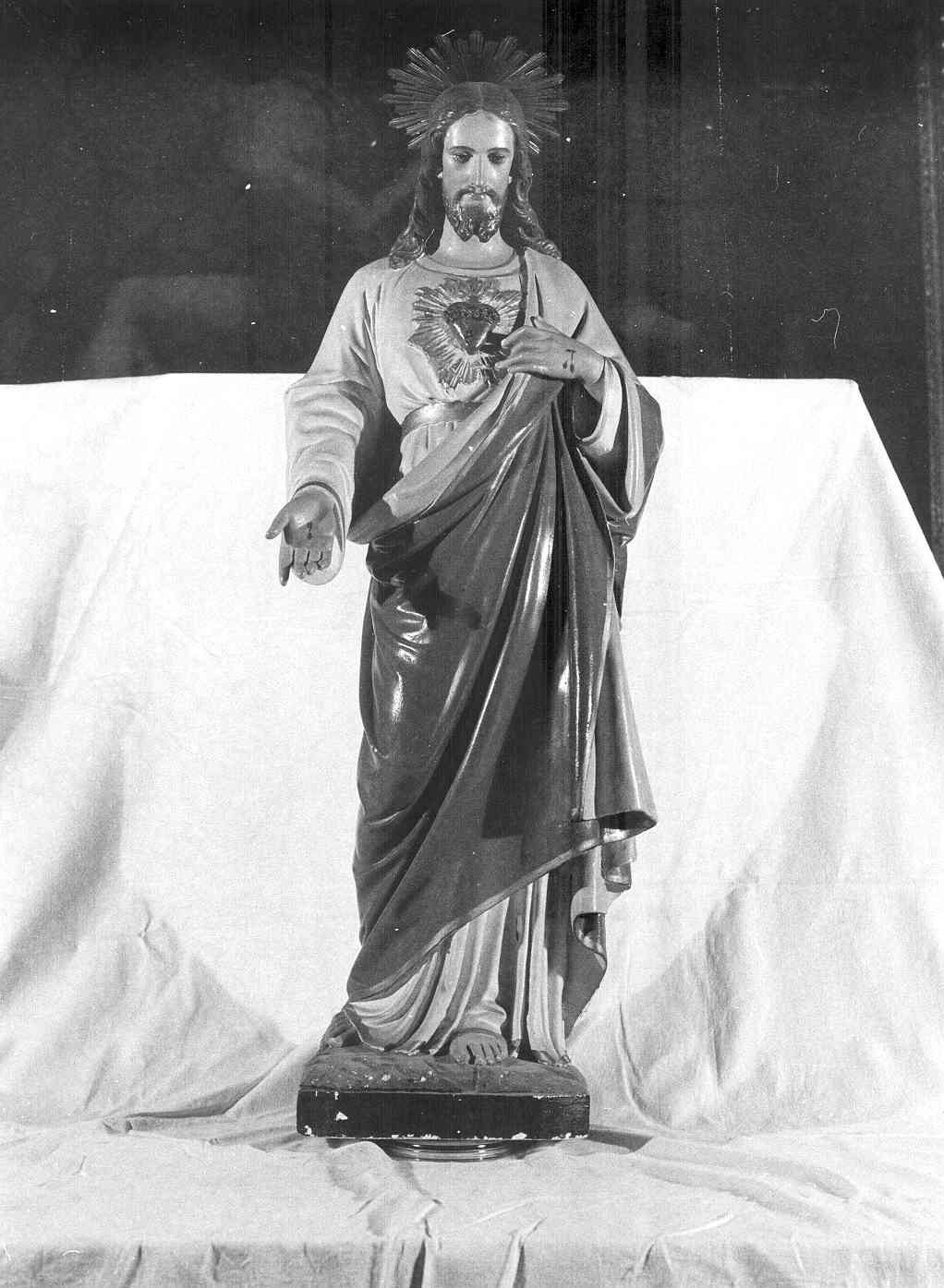 Sacro Cuore di Gesù (statuetta) - bottega toscana (sec. XX)