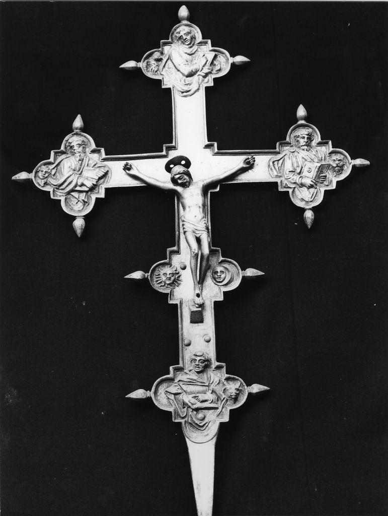 Cristo crocifisso dolente (croce, opera isolata) - manifattura pisana (sec. XIX)