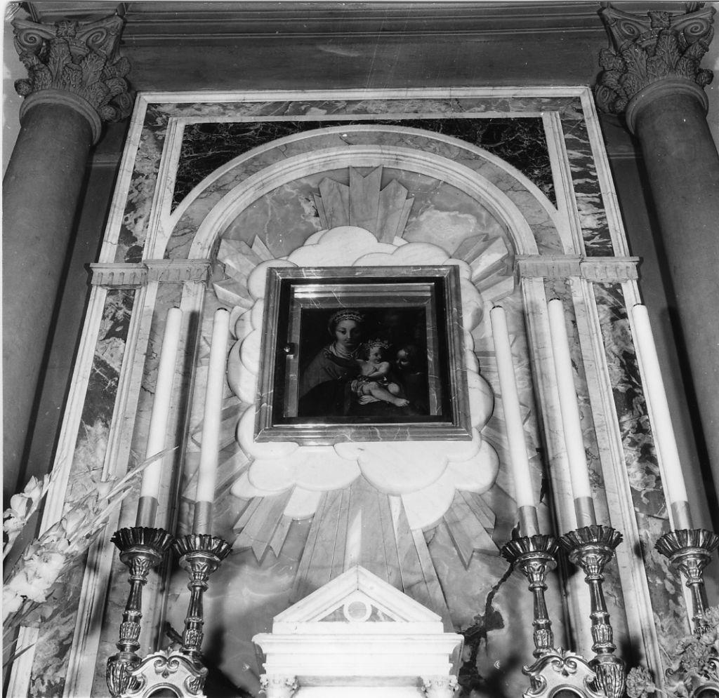 Sacra Famiglia con San Giovannino (dipinto, opera isolata) - ambito bolognese (sec. XVI)