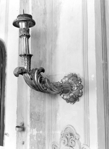 candeliere da parete, serie - bottega italiana (sec. XVIII)