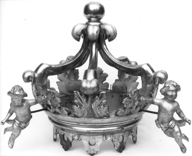 corona di tronetto per esposizione eucaristica - bottega italiana (prima metà sec. XIX)