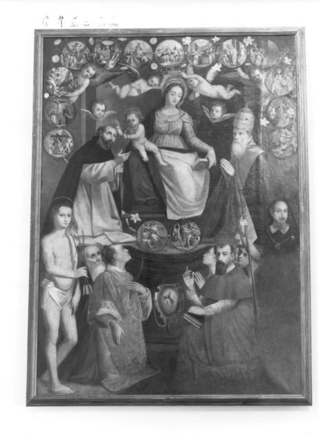 Madonna del Rosario (dipinto) - ambito italiano (sec. XVII)