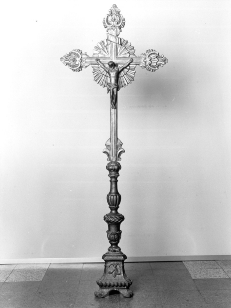 croce d'altare - bottega italiana (secc. XVIII/ XIX)