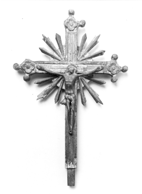 croce processionale - bottega italiana (secc. XVIII/ XIX)