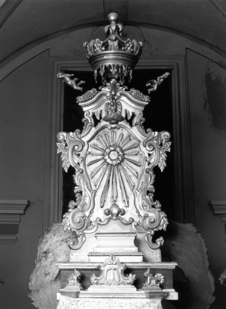 tronetto per esposizione eucaristica - bottega italiana (secc. XVIII/ XIX)
