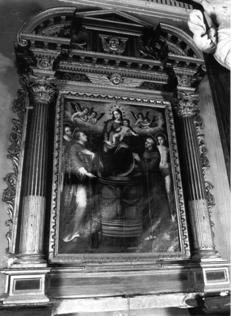 Madonna con Bambino e Santi (dipinto) - ambito emiliano (?) (sec. XVII)