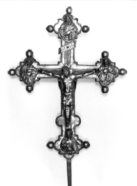 croce processionale - bottega lucchese (metà sec. XV)