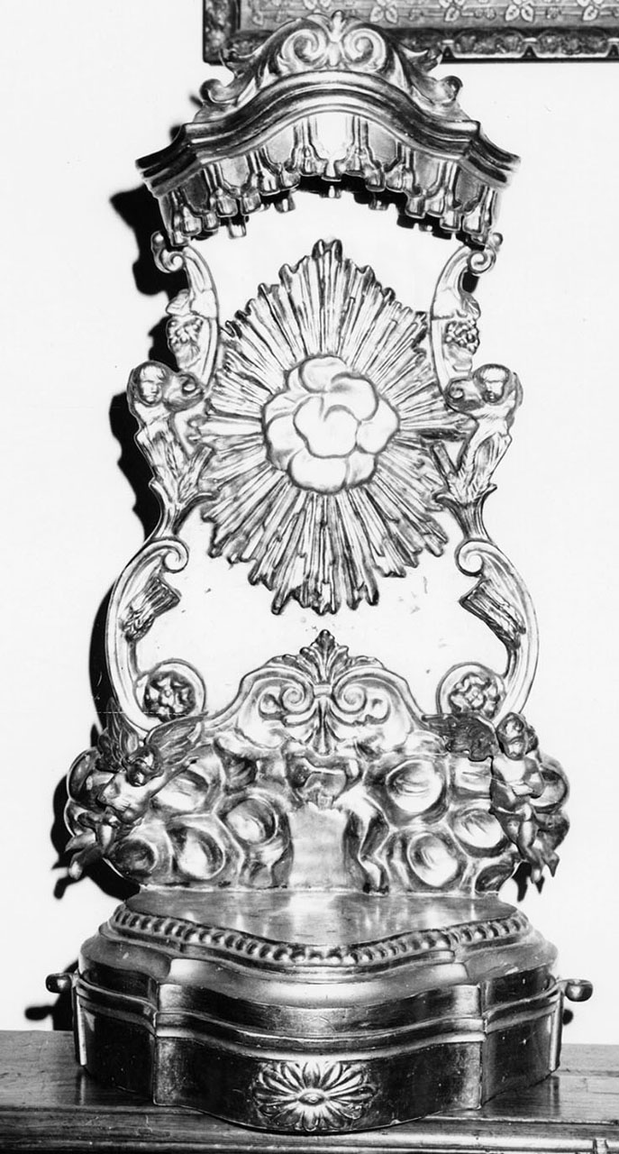tronetto per esposizione eucaristica - bottega toscana (fine sec. XVIII)