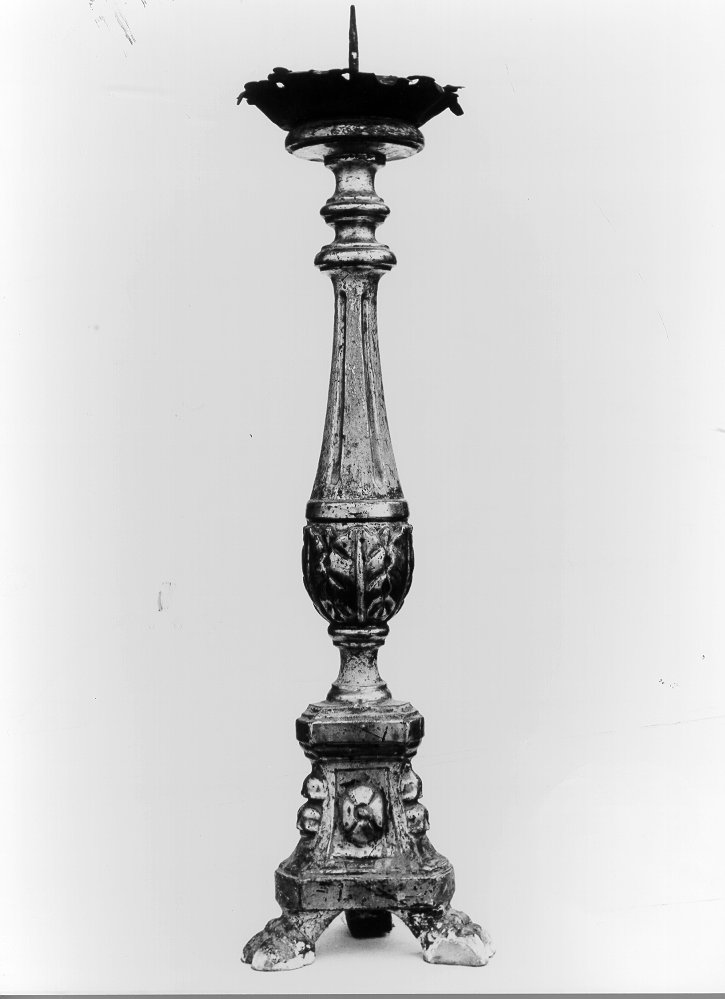 candeliere, serie - bottega toscana (secc. XVIII/ XIX)
