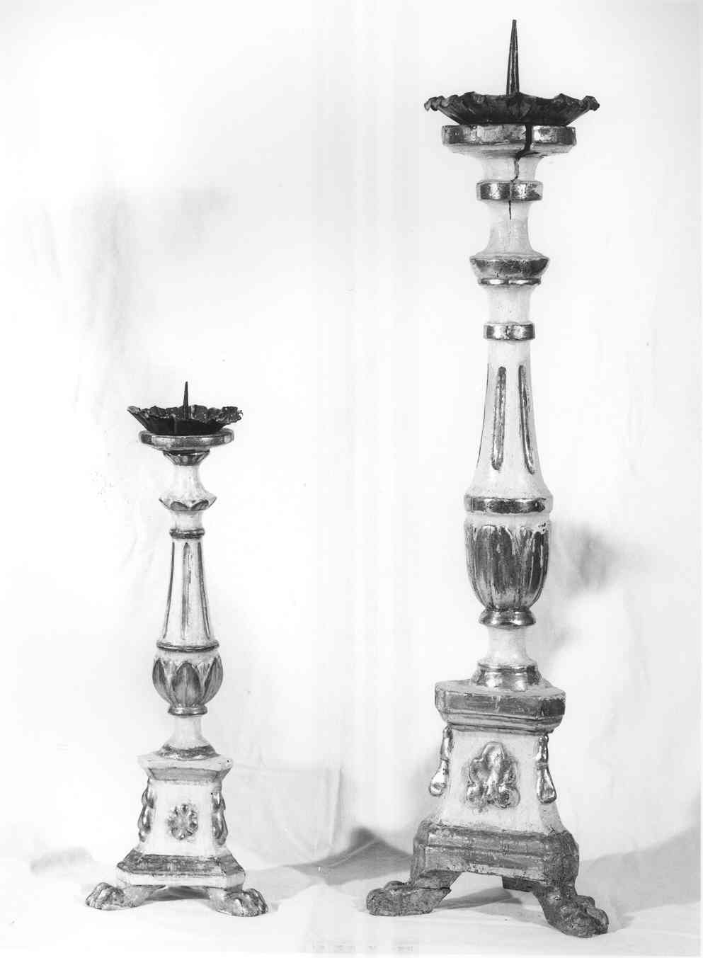 candeliere, serie - bottega toscana (fine sec. XIX)