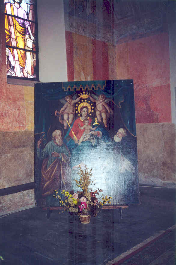 Madonna in Maestà (dipinto) - ambito senese (sec. XIX)