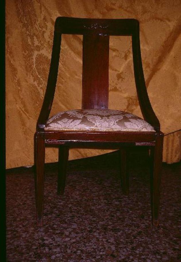 sedia - a gondola - bottega italiana (prima metà sec. XIX)