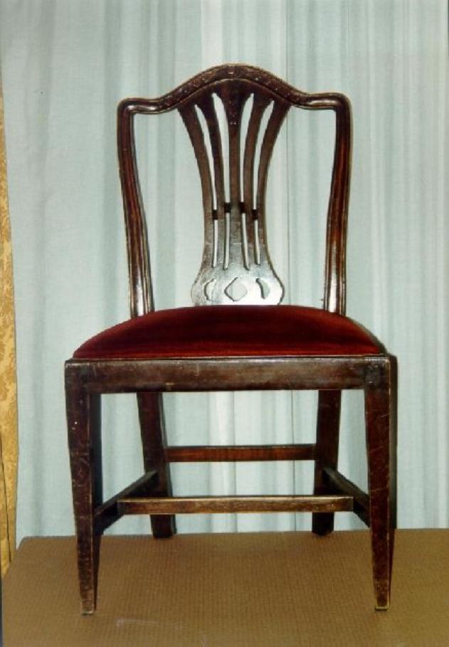 sedia, serie - bottega italiana (fine/inizio secc. XIX/ XX)
