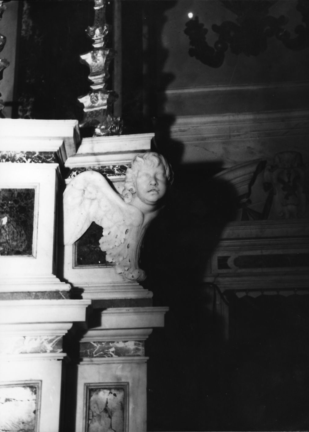 cherubino alato (scultura) - bottega toscana (sec. XVII)