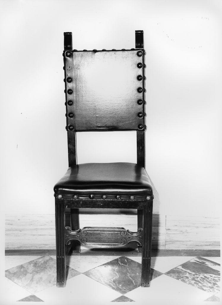 sedia - bottega italiana (seconda metà sec. XIX)
