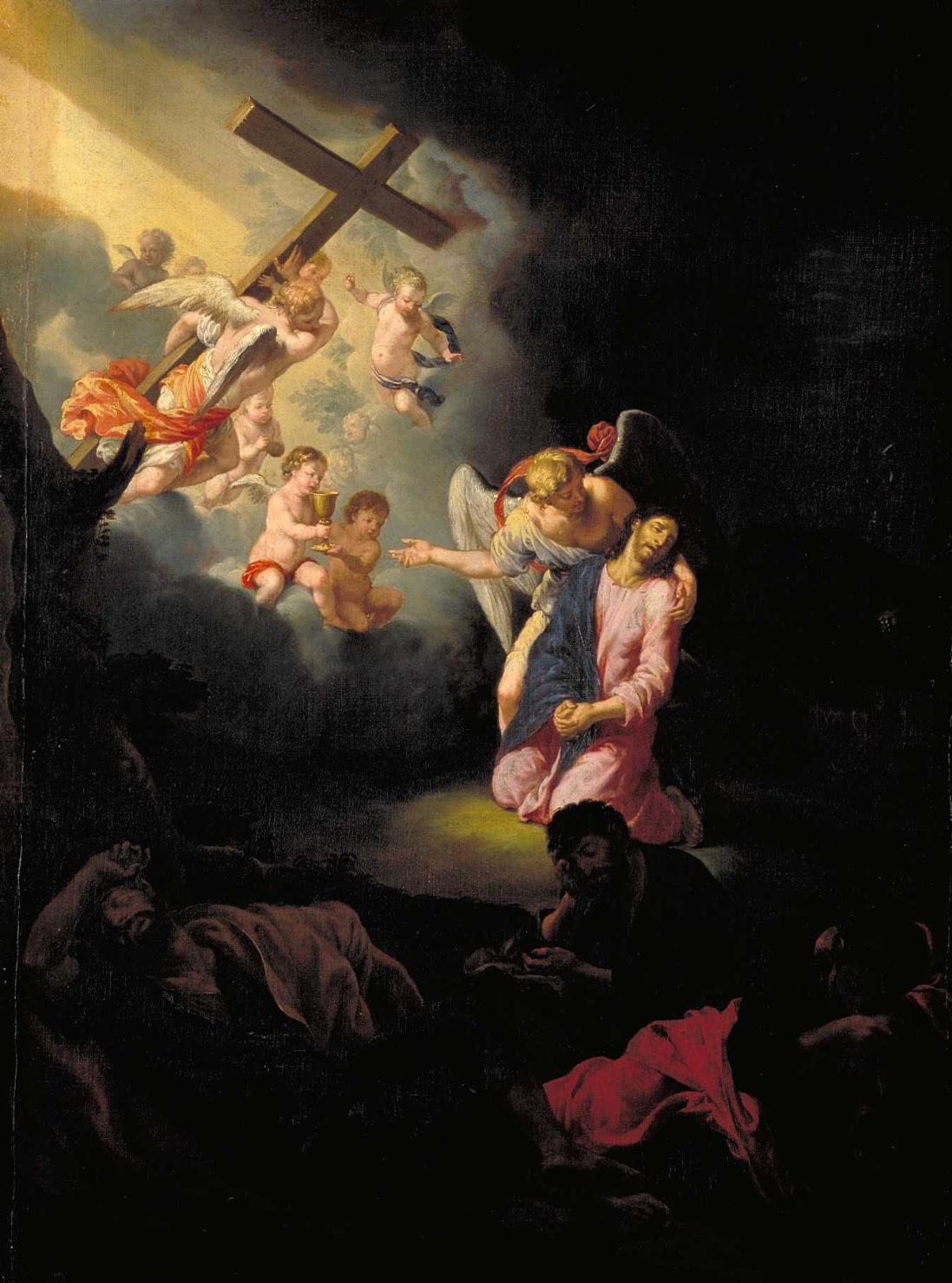orazione di Cristo nell'orto di Getsemani (dipinto, opera isolata) - ambito toscano (secc. XVII/ XVIII)