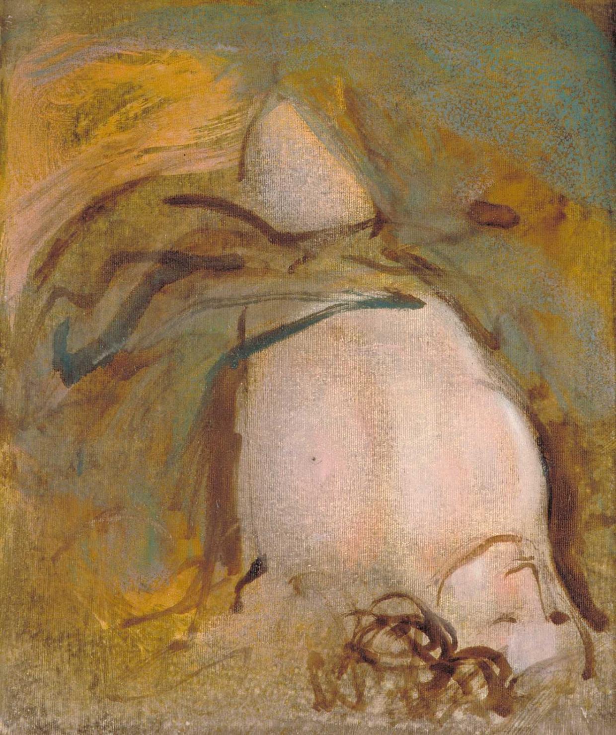 Nudo di donna, figura (dipinto, opera isolata) - ambito italiano (seconda metà sec. XX)