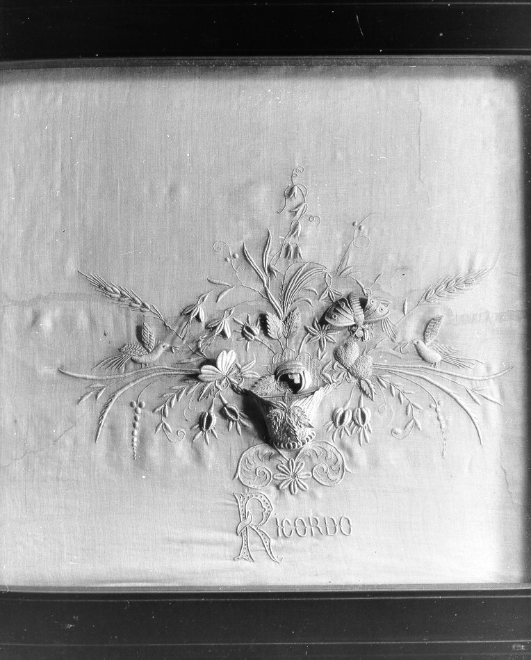 Bouquet (decorazione a ricamo) - bottega toscana (sec. XIX)