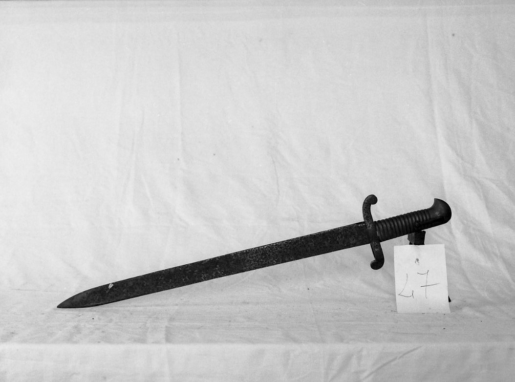 sciabola baionetta - bottega italiana (metà sec. XIX)