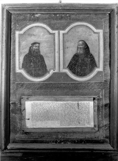 PADRE LEONE SANTUCCI E PADRE ANSELMO MARIA MAZZAROSA (dipinto) - ambito lucchese (secc. XVIII/ XIX)