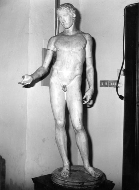 IDOLINO, giovane nudo (statua) - ambito italiano (metà sec. XIX)