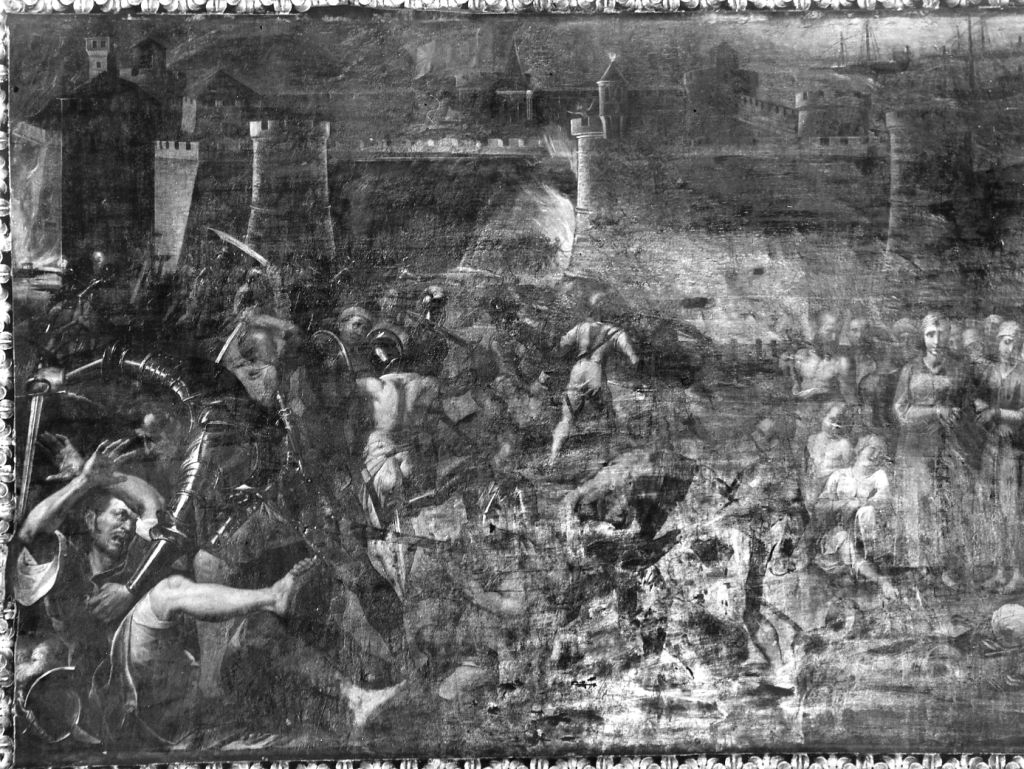 L'espugnazione della città di Prevesa (dipinto) di Ligozzi Jacopo (sec. XVII)