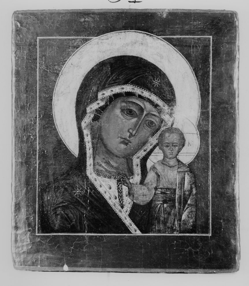 Madre di Dio di Kazan, Madonna con Bambino (icona) - ambito russo (sec. XIX)