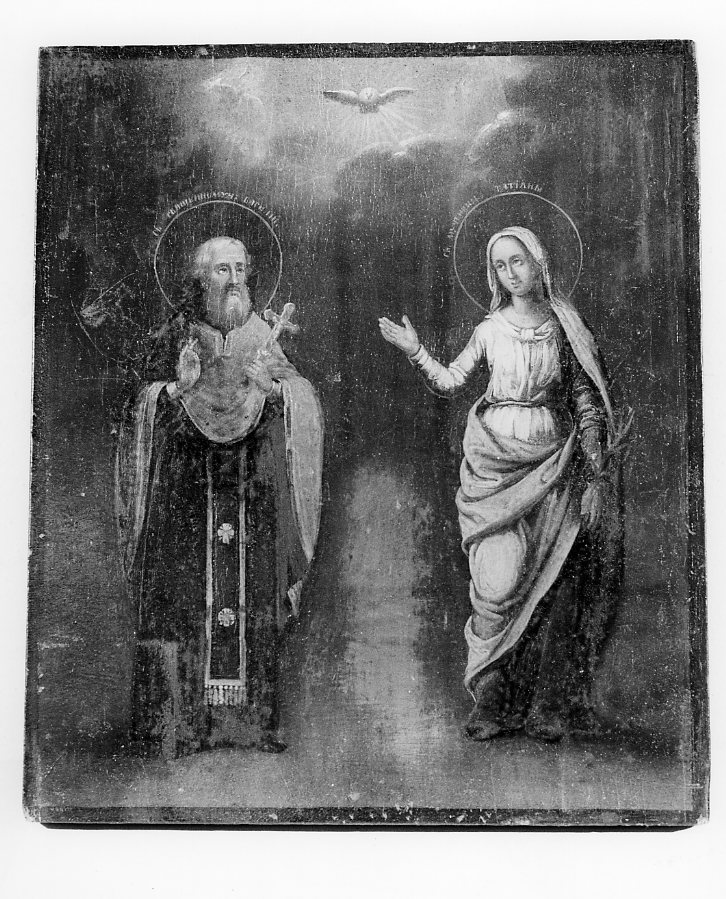 due Santi (?) (icona) - ambito russo (sec. XIX)