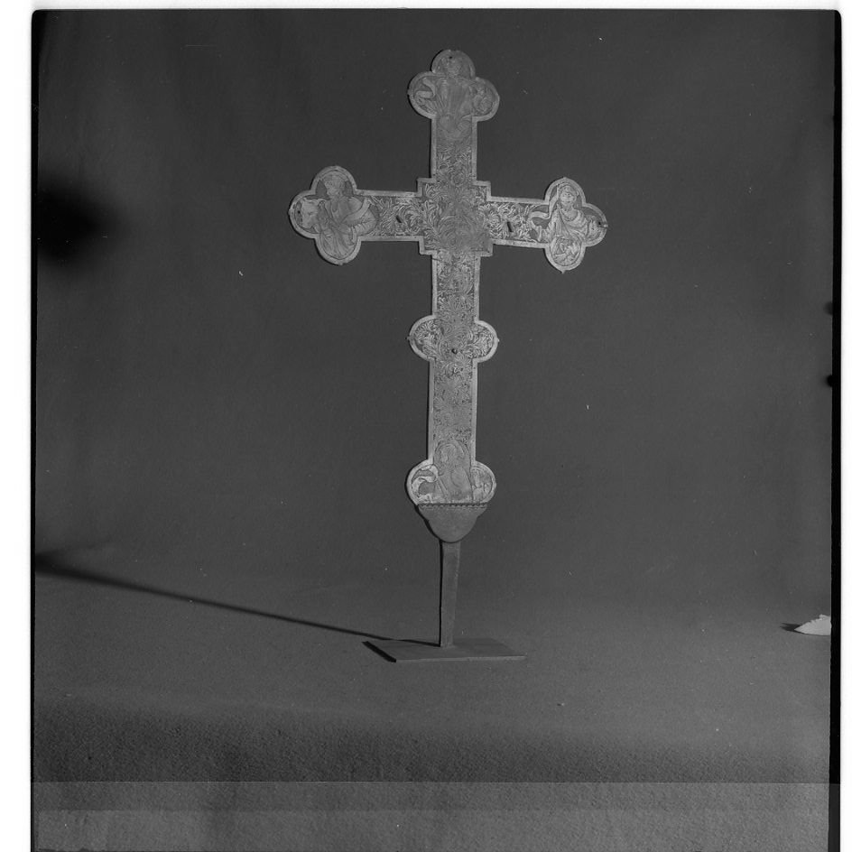 Cristo crocifisso (croce processionale) - bottega toscana (sec. XV)