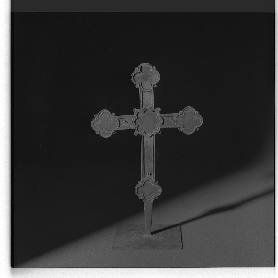 Cristo crocifisso (croce processionale) - bottega toscana (seconda metà sec. XIV)