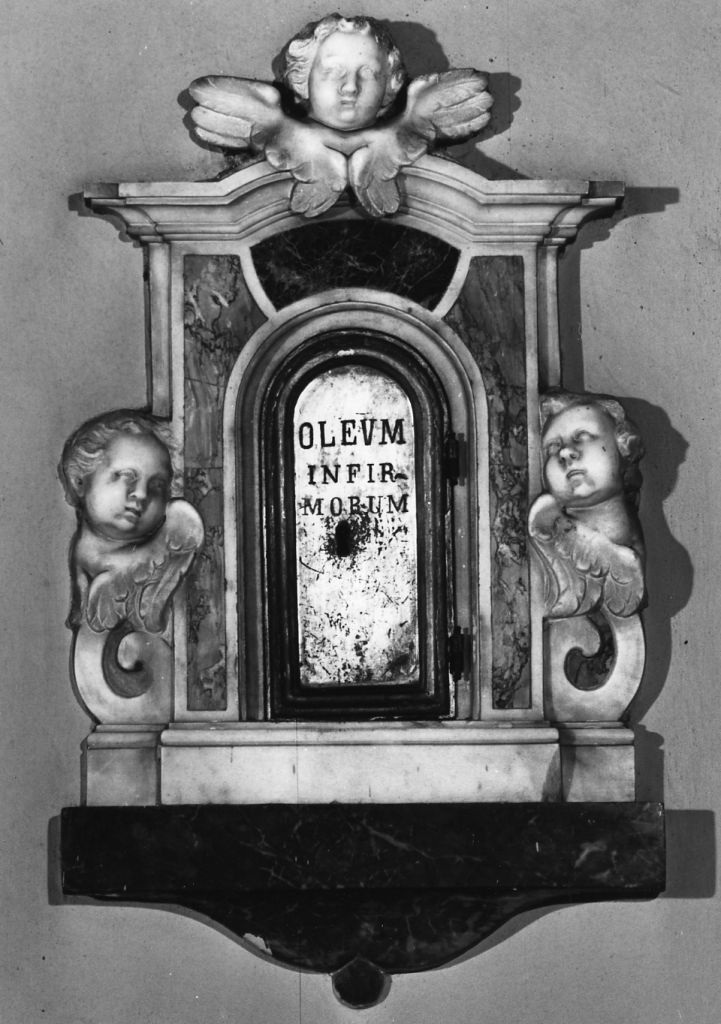 anta di armadietto per oli santi di Vaccà Giuseppe (attribuito), Tempesti Giovanni Battista (sec. XVIII)