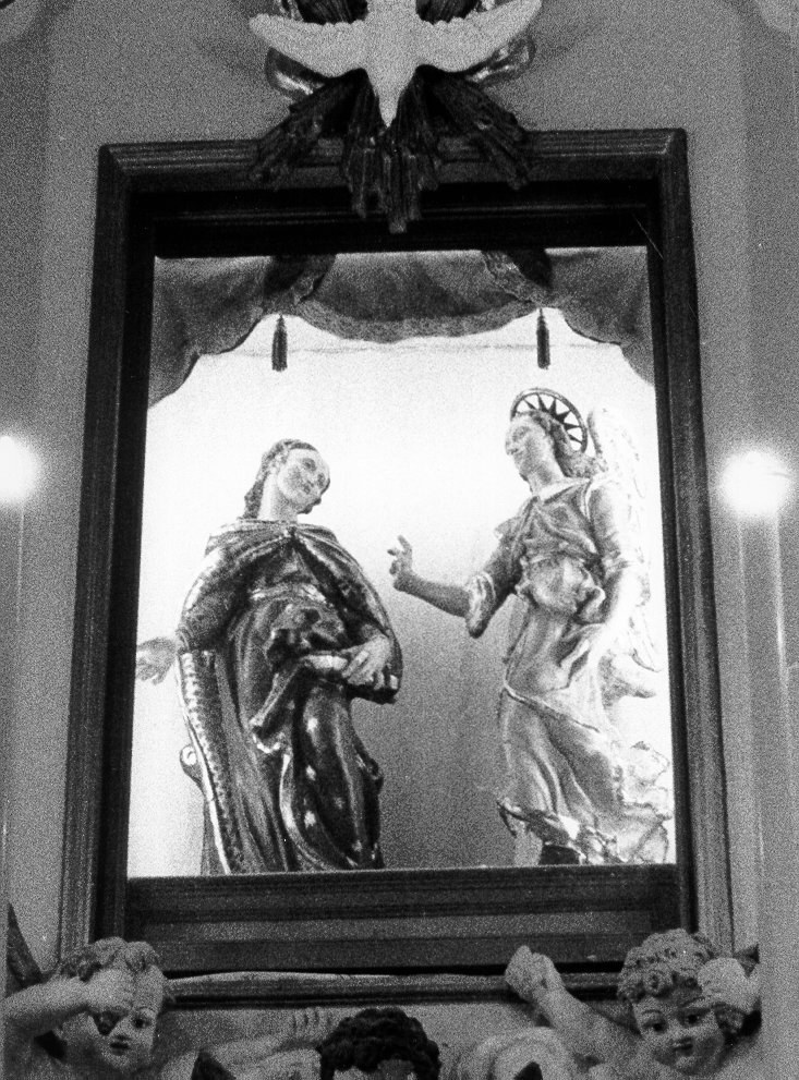 Madonna Annunciata/ angelo annunciante (statua) - bottega italiana (sec. XVII)