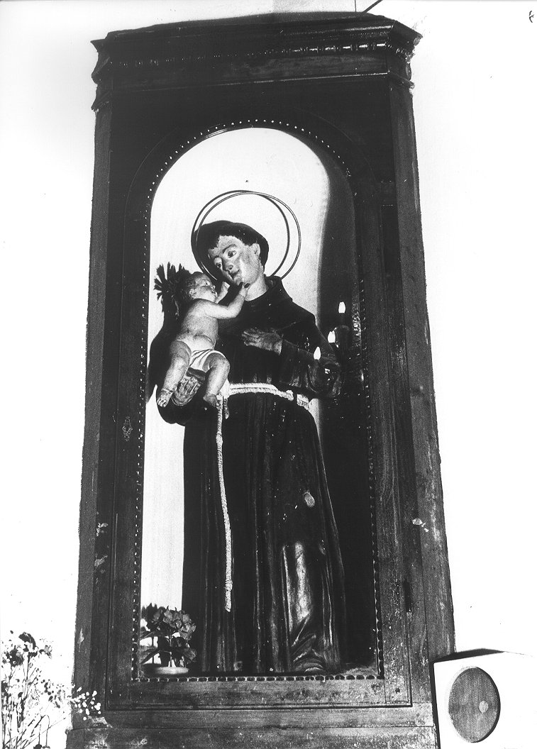 SANT'ANTONIO DA PADOVA CON BAMBINO (statua) - ambito toscano (inizio sec. XX)