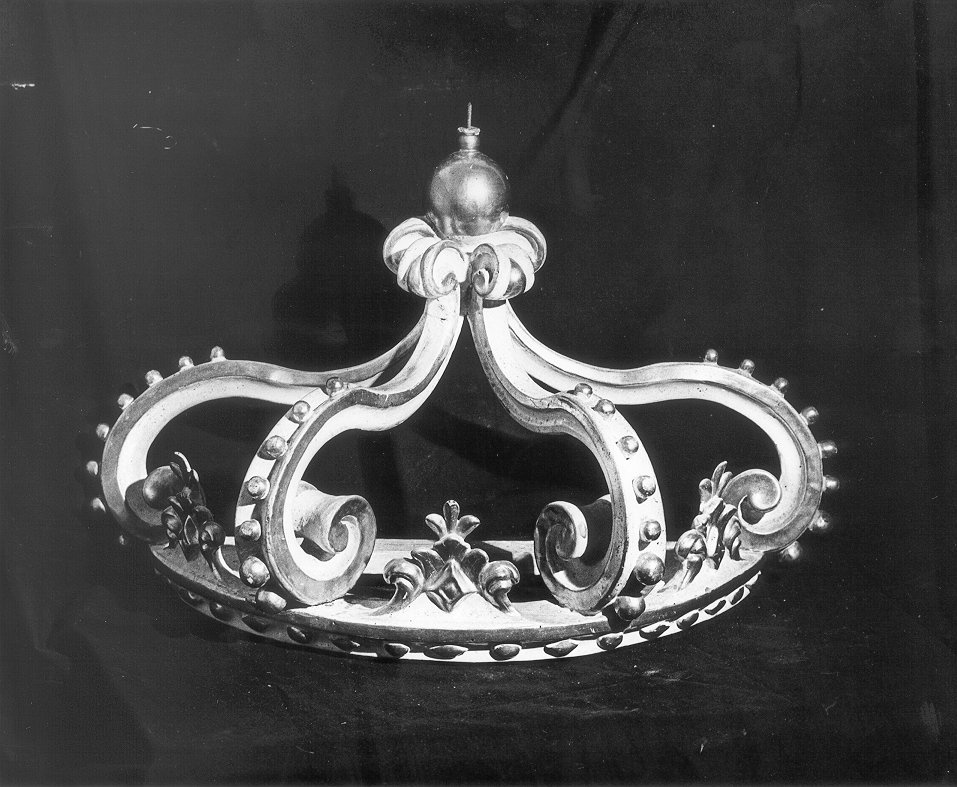 corona di tronetto per esposizione eucaristica - ambito toscano (sec. XVIII)