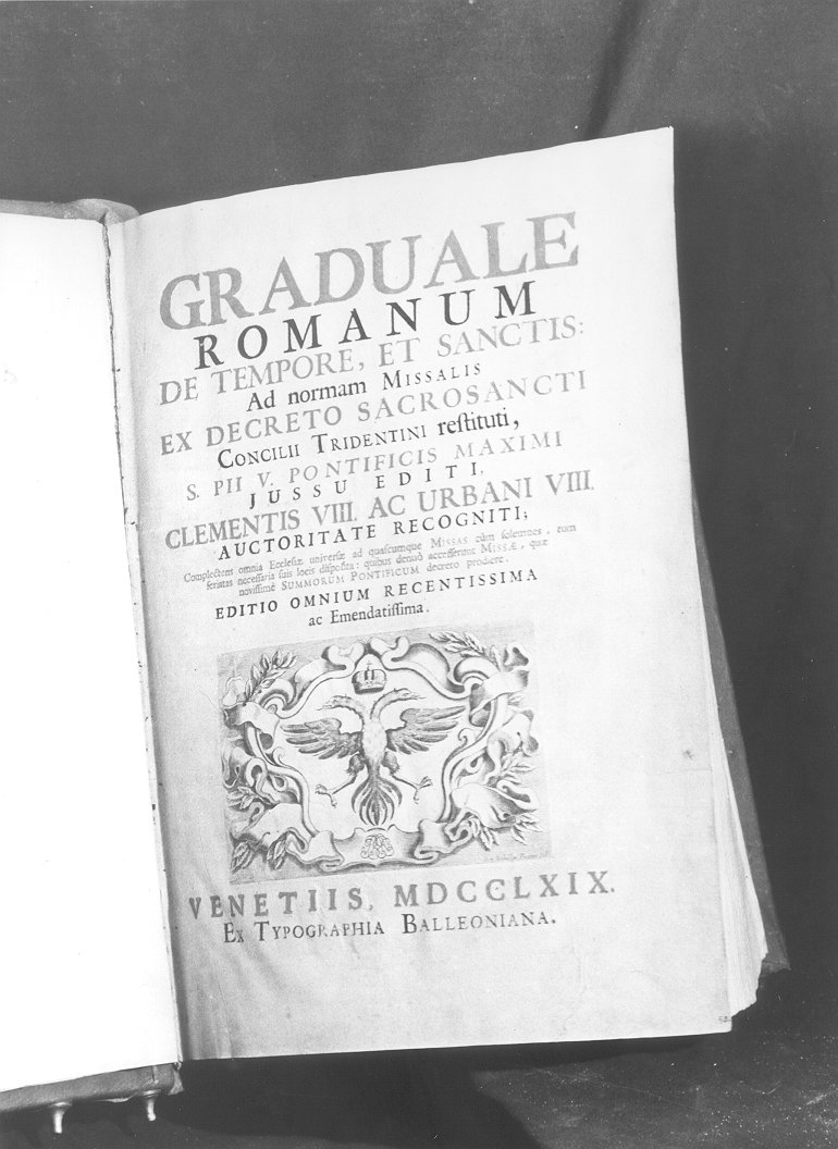 coperta di libro liturgico - ambito italiano (sec. XIX)