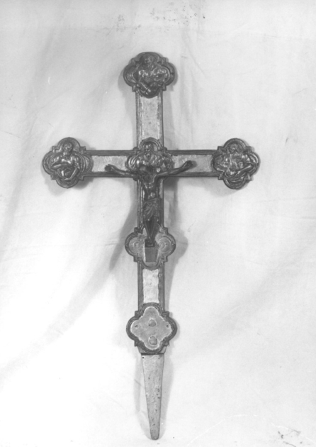 croce processionale - bottega toscana (secc. XV/ XVI)
