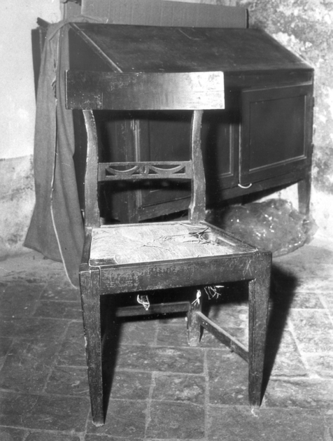 sedile - bottega toscana (fine/inizio secc. XVIII/ XIX, sec. XX)