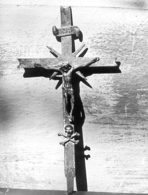 croce processionale - bottega italiana (sec. XVII, sec. XX)