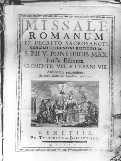 coperta di libro liturgico - bottega veneziana (sec. XVIII, sec. XX)
