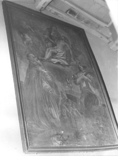 Gesù deposto con la Madonna, fra San Nicola e Santa Caterina d'Alessandria (dipinto) - ambito toscano (sec. XVIII)