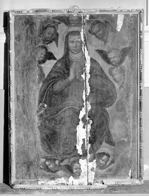 Madonna con angeli (dipinto) - ambito Italia centro-settentrionale (inizio sec. XVI)
