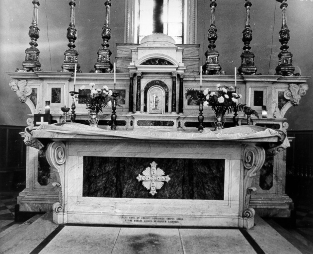 altare maggiore di Fortini Gaetano (sec. XIX)