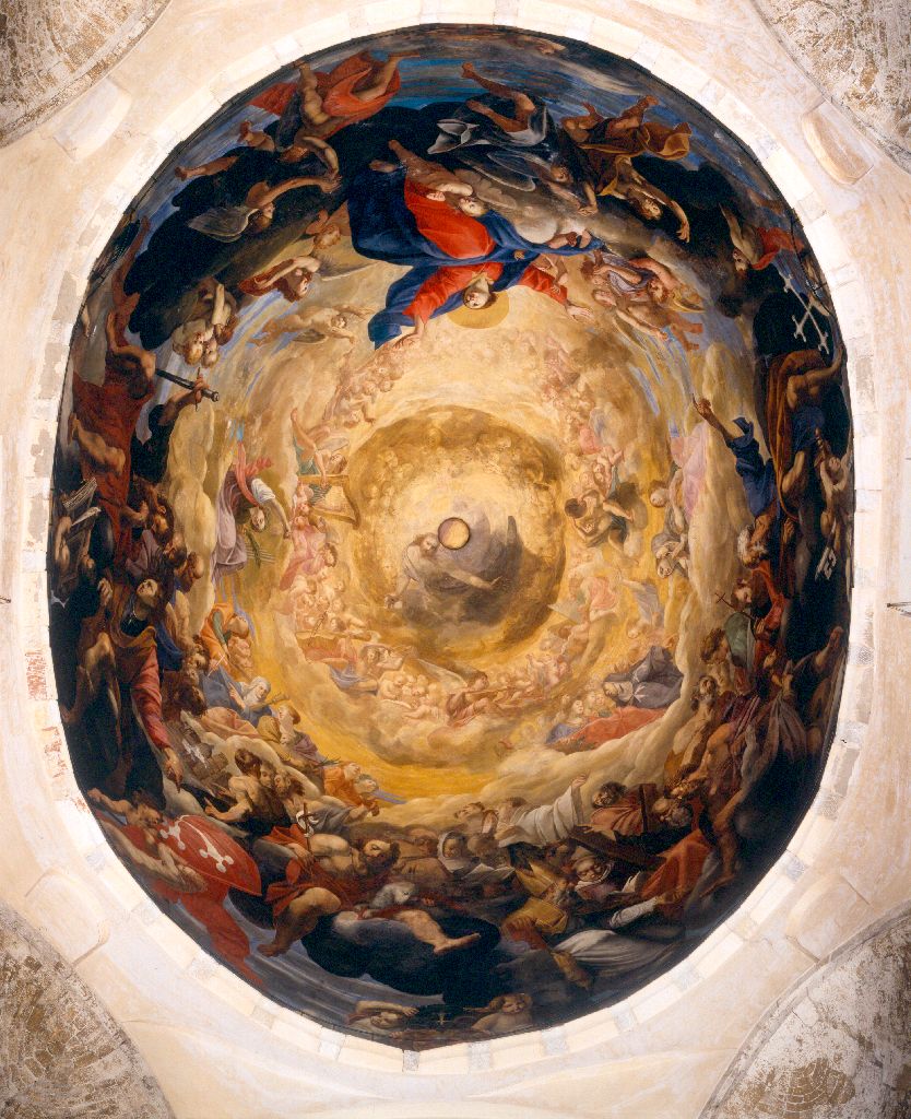 assunzione della Madonna (dipinto) di Riminaldi Orazio, Riminaldi Girolamo (sec. XVII)