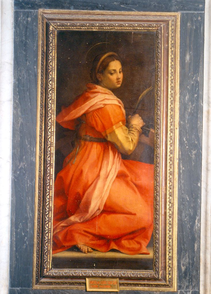 Santa Caterina (dipinto) di Andrea d'Agnolo detto Andrea del Sarto (sec. XVI)