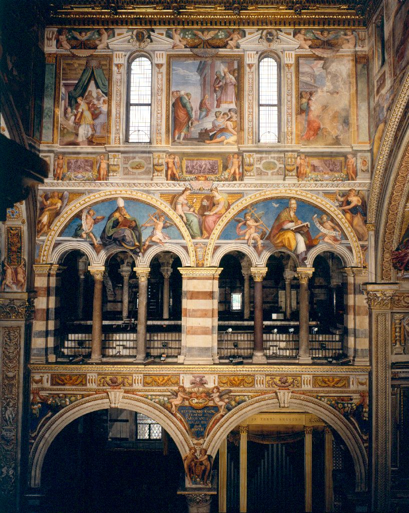 storie di Maria e di Cristo (dipinto, ciclo) di Cinganelli Michelangelo (secc. XVI/ XVII)