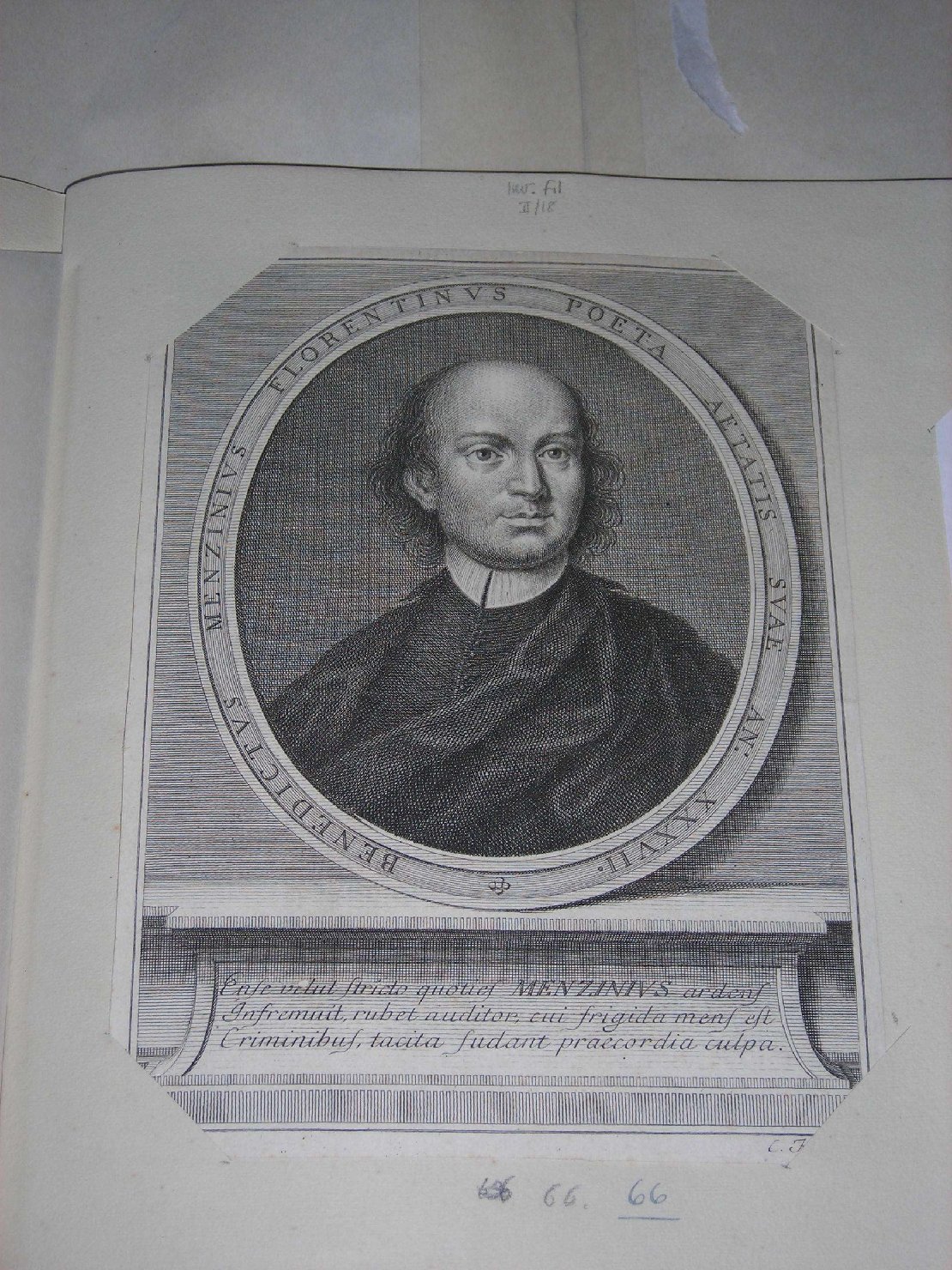 ritratto d'uomo (stampa) di Faucci Carlo (sec. XVIII)