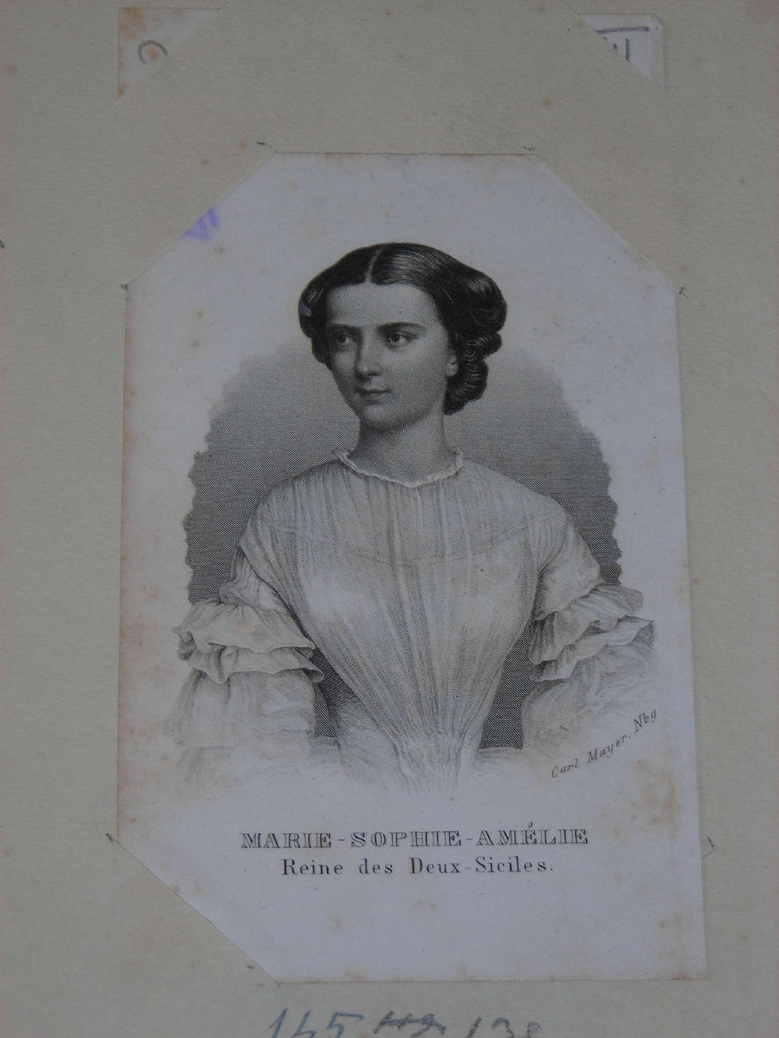ritratto di donna (stampa) di Mayer Carl (sec. XIX)