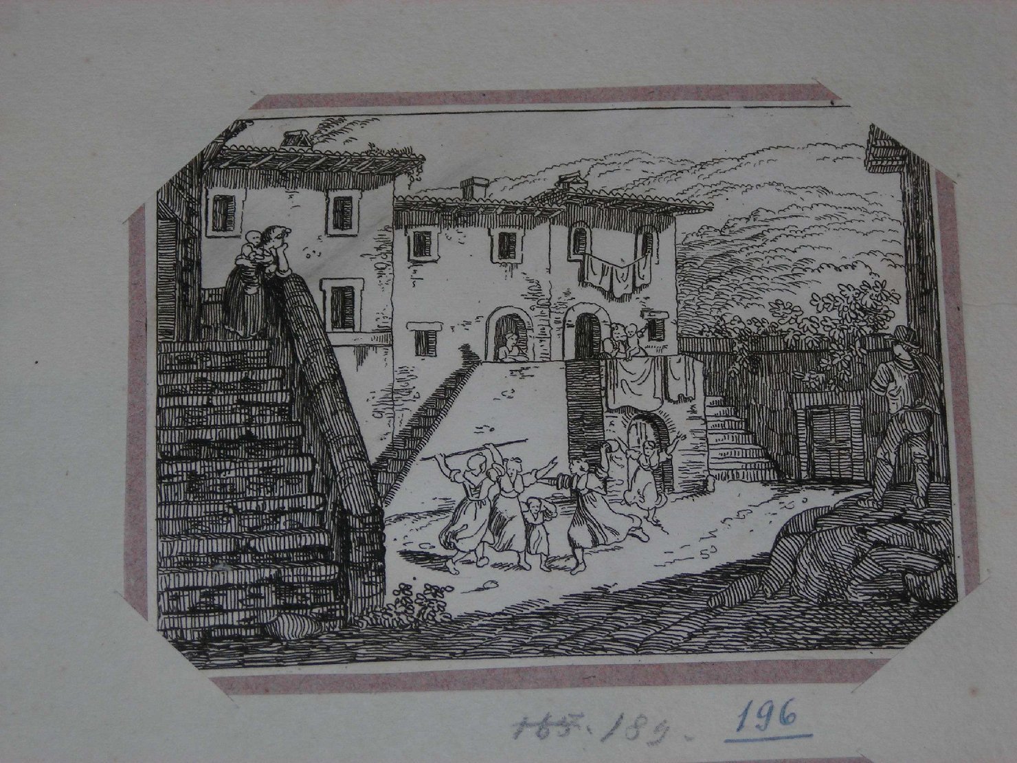 paesaggio (stampa) di Cottafava (metà sec. XIX)