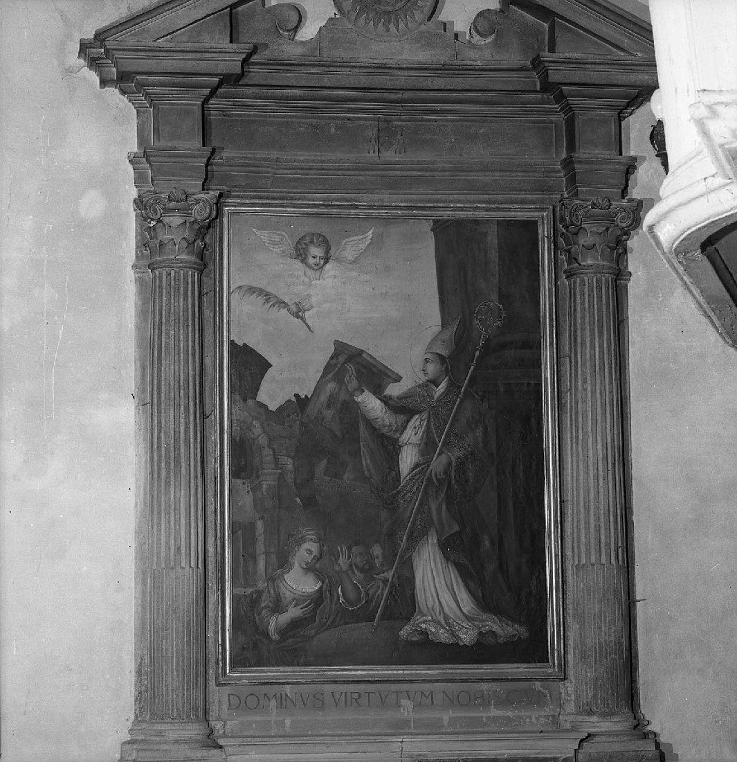Sant'Emidio benedicente (dipinto) - ambito toscano (sec. XVIII)